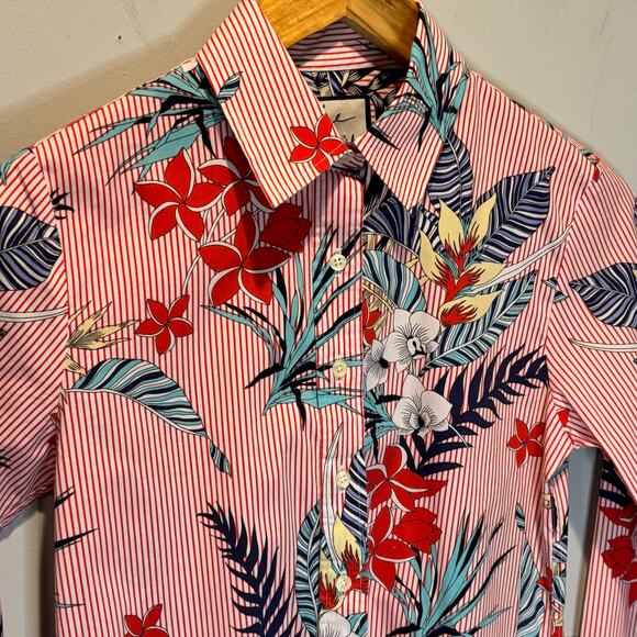 Rochelle Behrens The Shirt Floral & Striped Button Down - size XS - Picture 3 of 6